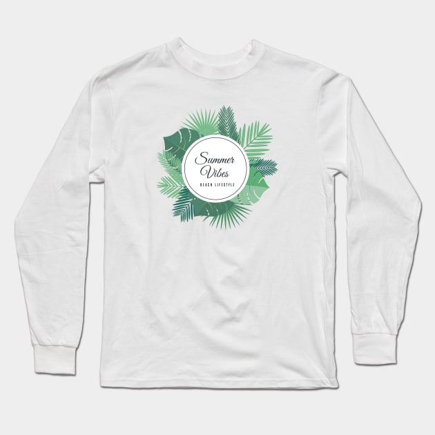 Summer vibes / Beach lifestyle Long Sleeve T-Shirt by oceanys